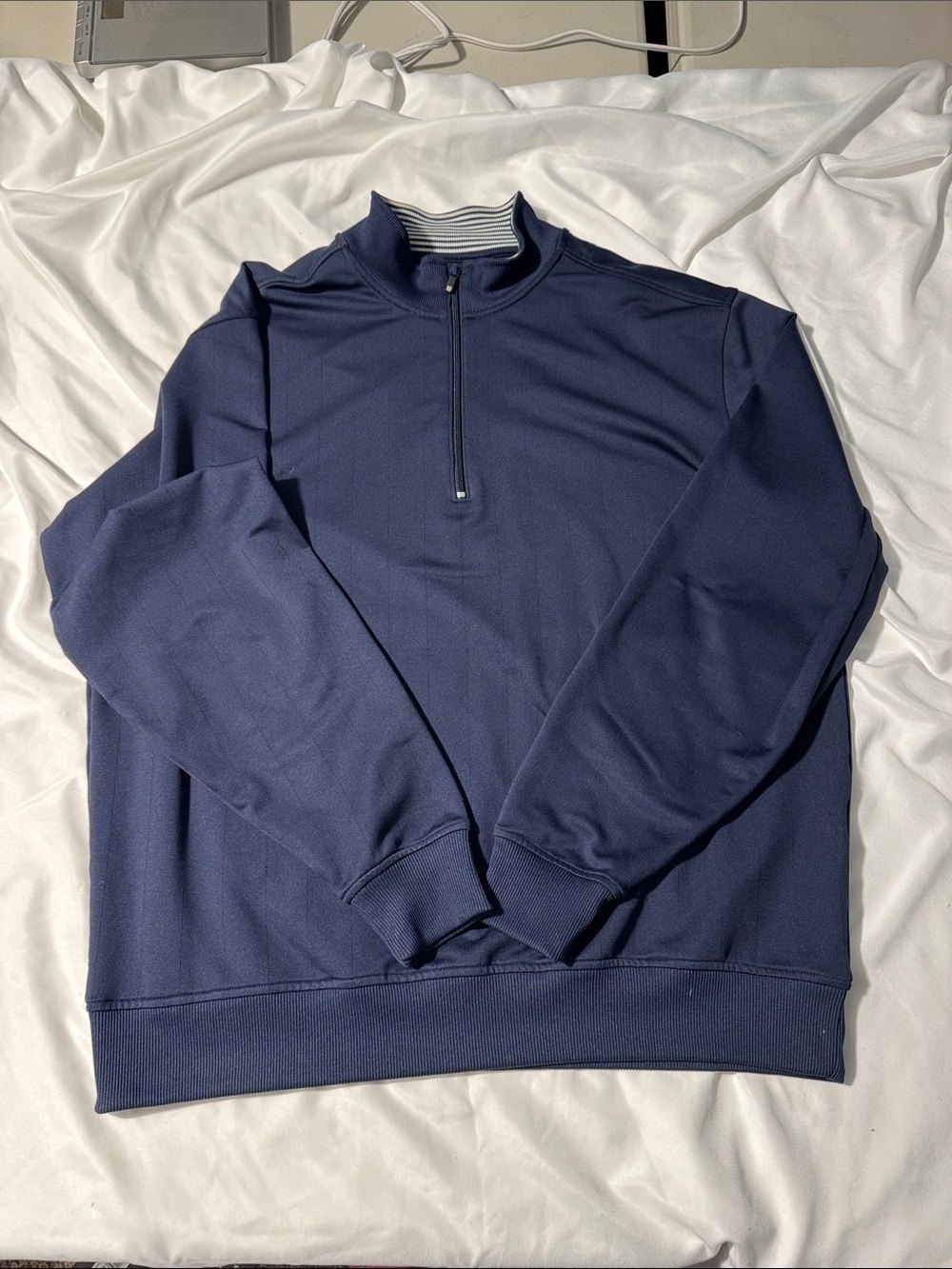FootJoy 1/4 Zip Pullover Large | Navy Performance Golf Top Preppy Layering Piece